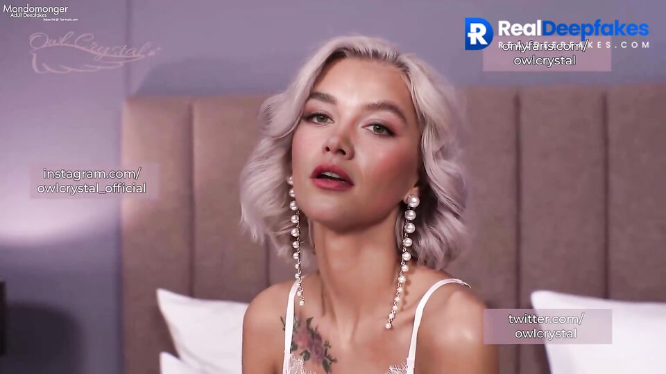 Florence Pugh enjoys a cock in sexy lace lingerie