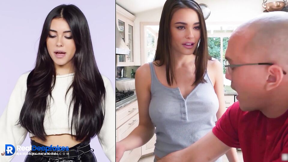 (AI porn) Madison Beer fucks a robber while husband works